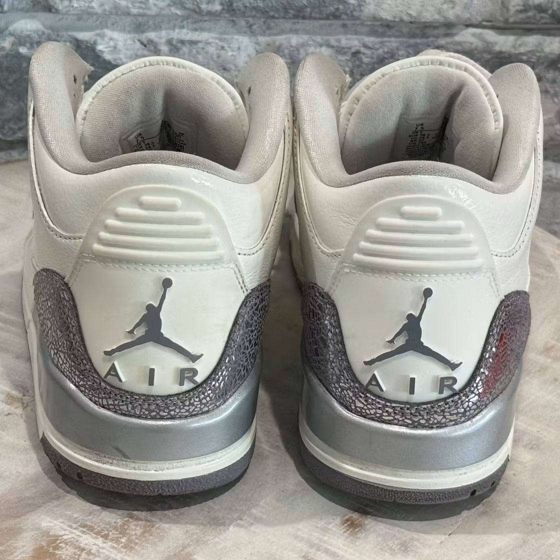 Used - Air Jordan 3 Retro Sail Cement Grey (Women's) - US W 7.5 - detail 4