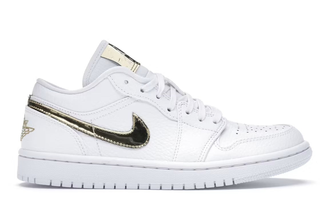 Air Jordan 1 Low White Metallic Gold (Women's) - US W 8.5 - New - Other - catalog main image