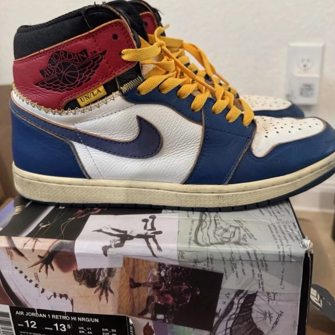 Used - Air Jordan 1 Retro High Union Los Angeles Storm Blue - US M 12 - detail 2