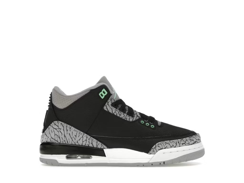 Used - Air Jordan 3 Retro Green Glow (GS) - US 7Y - catalog main image