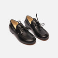 Proenza Schouler Black Leather Boat Shoes