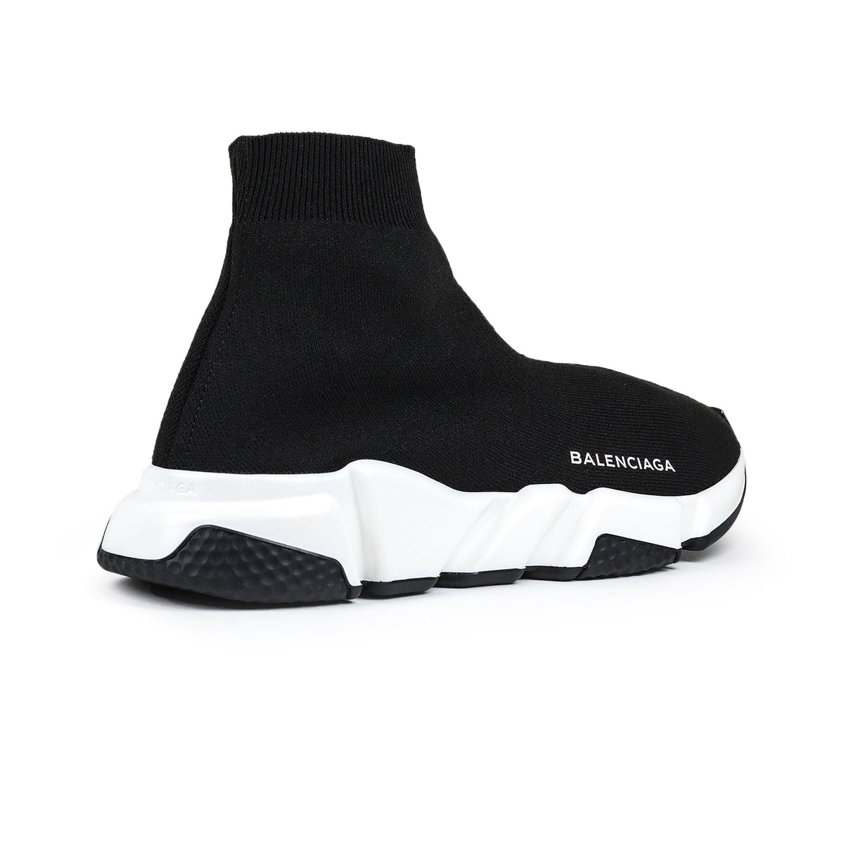 Balenciaga Speed Knit Sock Black White Black - Women's Sneakers