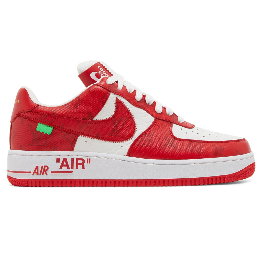 Louis Vuitton x Nike Air Force 1 Low White Red Sneakers