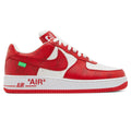Louis Vuitton x Nike Air Force 1 Low White Red Sneakers