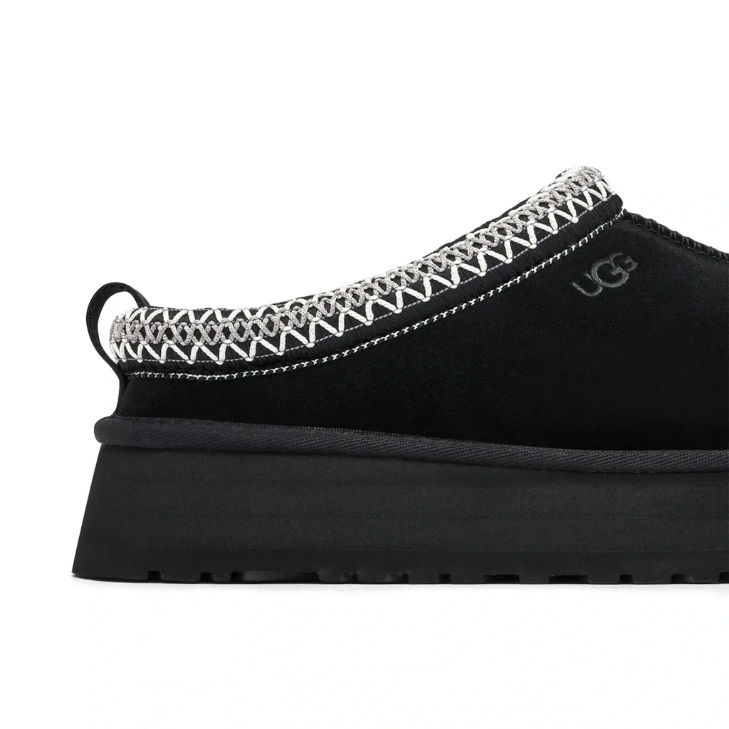 UGG Tazz Platform Black Slippers - Women's