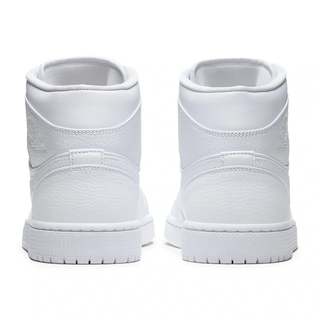 Air Jordan 1 Mid Triple White Sneakers
