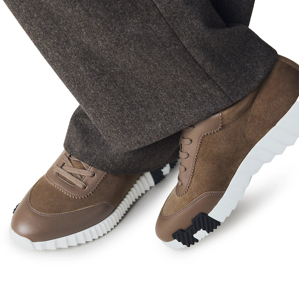 Hermes Paris Hermès Paris Bouncing Calf Sneaker Étoupe