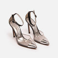 Manolo Blahnik Black/Silver PVC Pumps