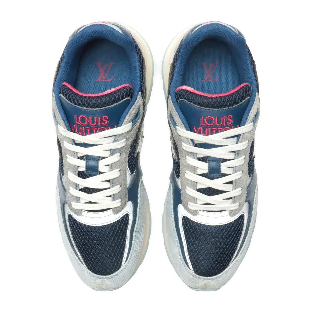 Preloved - Louis Vuitton LV Run Away Blue Sneaker
