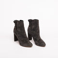 Christian Dior Grey Suede Heeled Booties