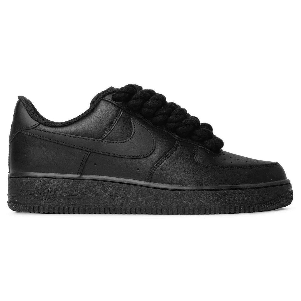 Nike Air Force 1 Low Rope Lace Black Sneakers