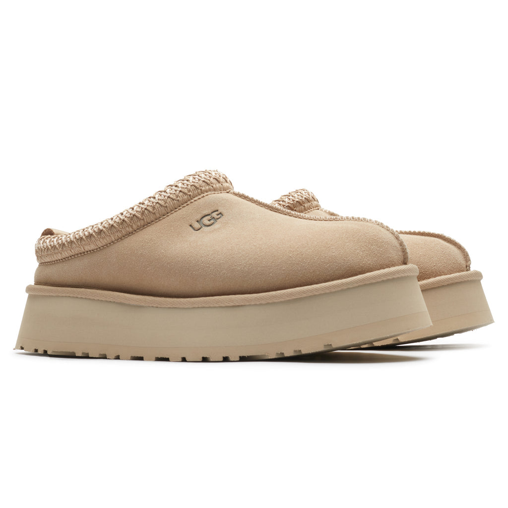 UGG Tazz Platform Mustard Seed Slippers - Women's - Beige