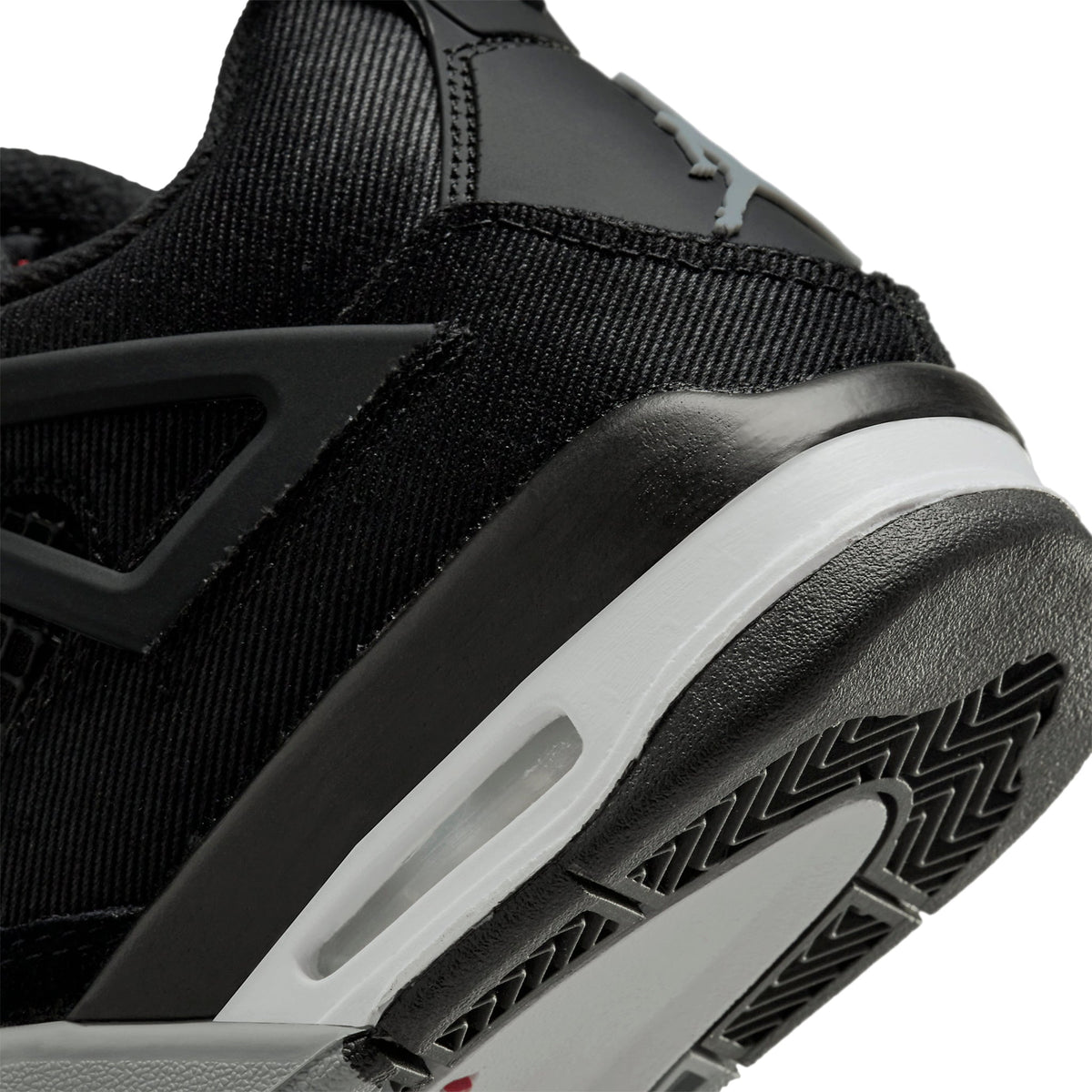 Air Jordan 4 Retro Black Canvas (GS) Sneakers