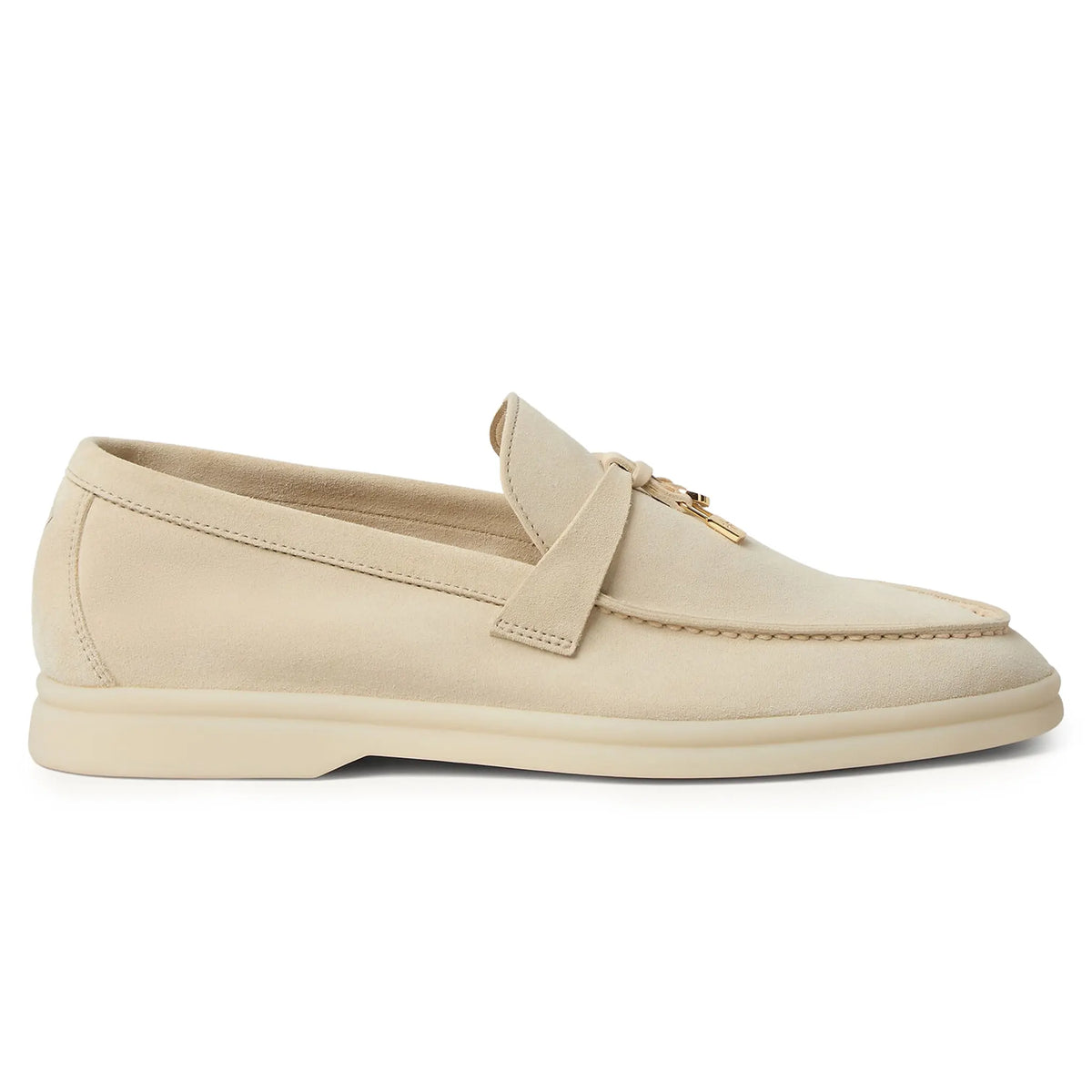 Loro Piana Summer Charms Suede Colour Baby Cashmere Loafers