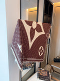 Louis Vuitton Monogram Fringe Square Scarf — hero