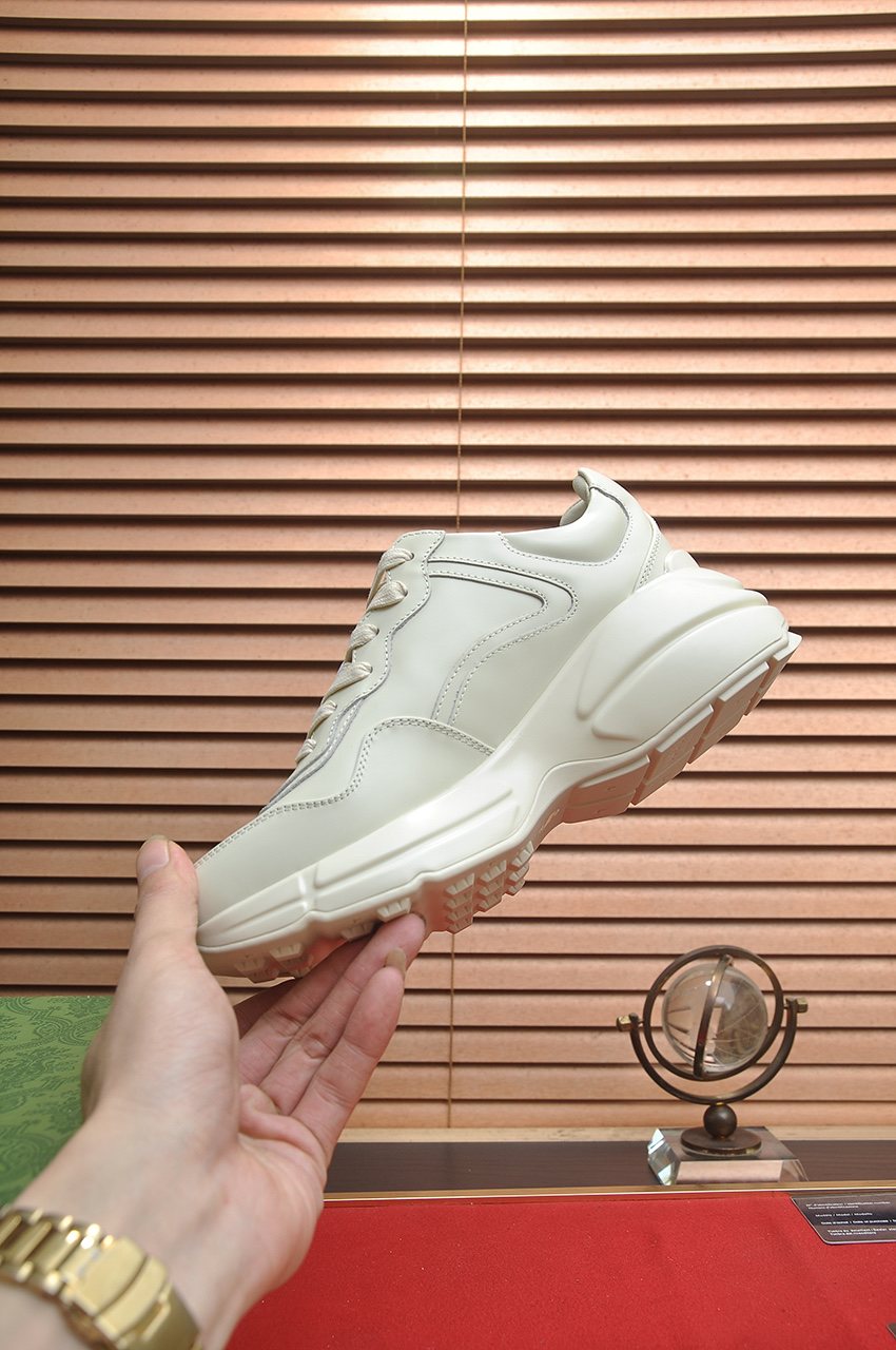 Gucci White Chunky Sneakers — back