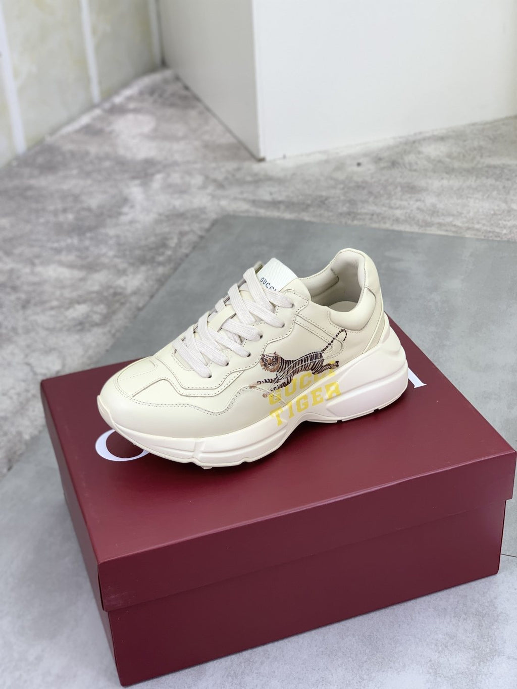 Gucci Tiger Graphic Chunky Sneakers — side