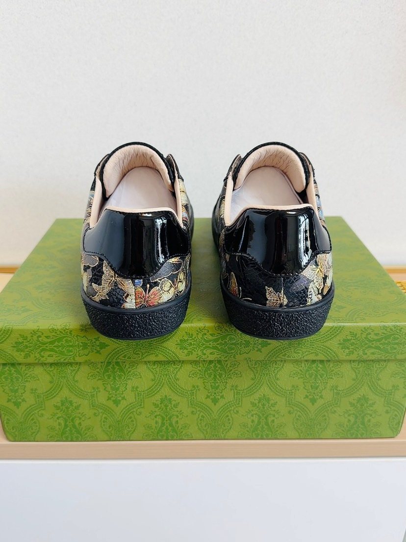 Gucci Floral Panel Sneakers — back