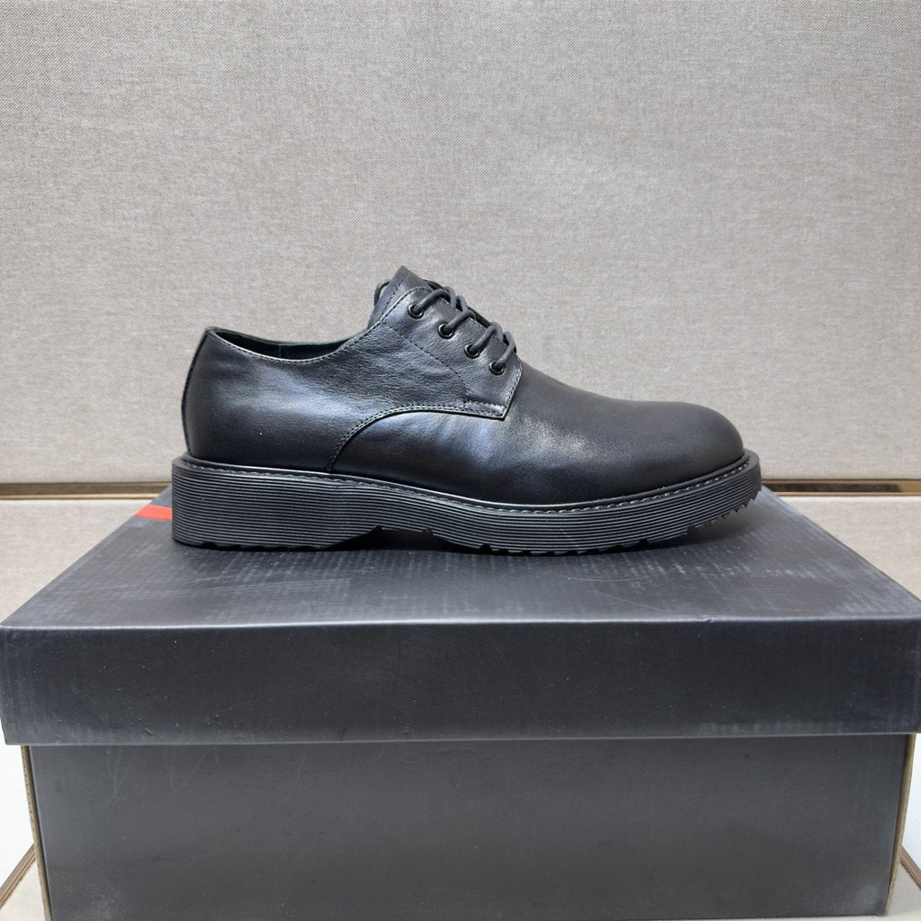 Prada Black Lace-Up Dress Shoes — hero
