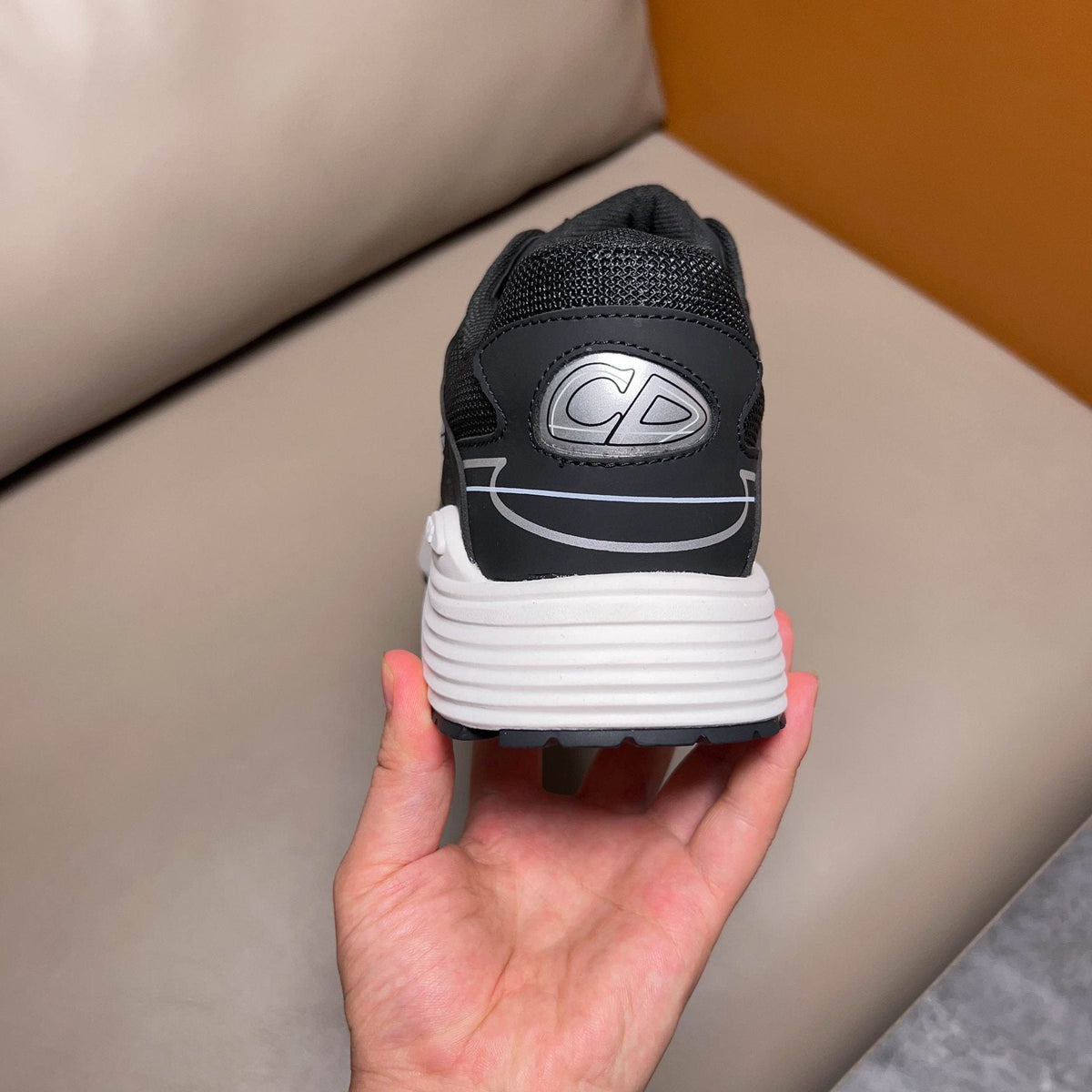 Dior B30 Black and Gray Sneakers — back