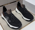 Berluti Black Mesh Lace-Up Sneakers — hero