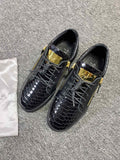 Giuseppe Zanotti Black Gold-Zip Low-Top Sneakers — hero