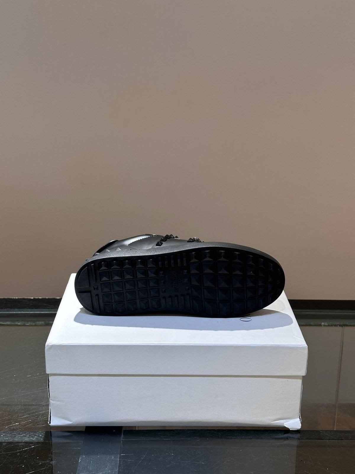 Black Studded Low-Top Sneakers — detail