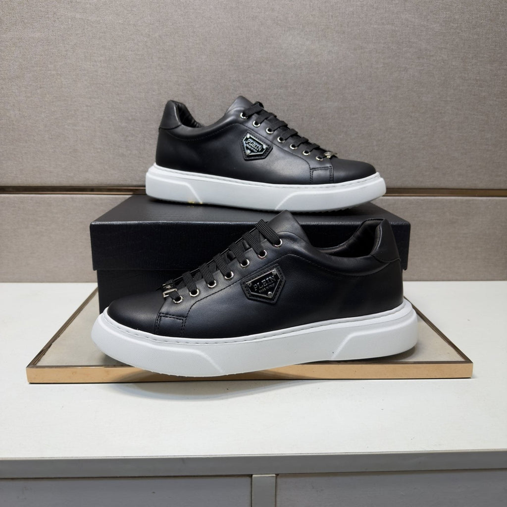 Philipp Plein Men's Black Low-Top Sneakers — side