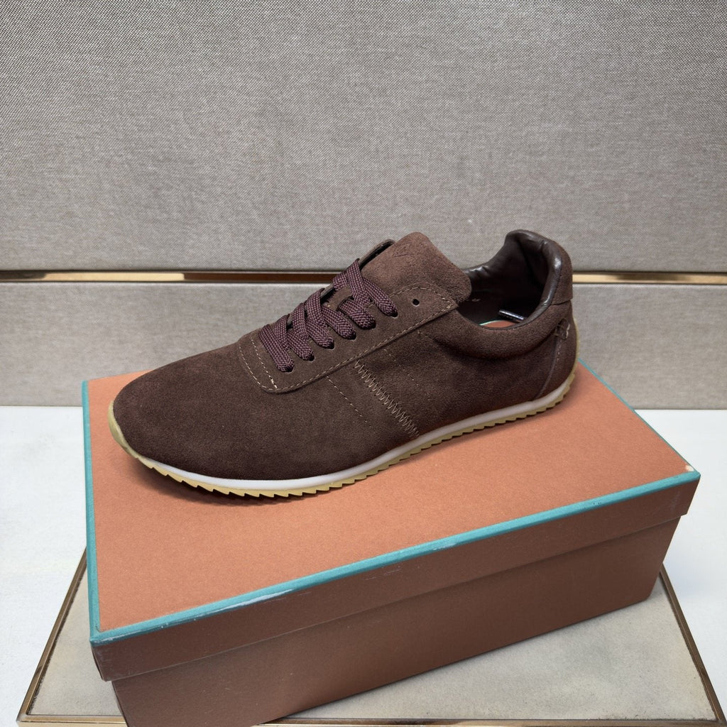 Dark Brown Lace-Up Casual Shoes — front