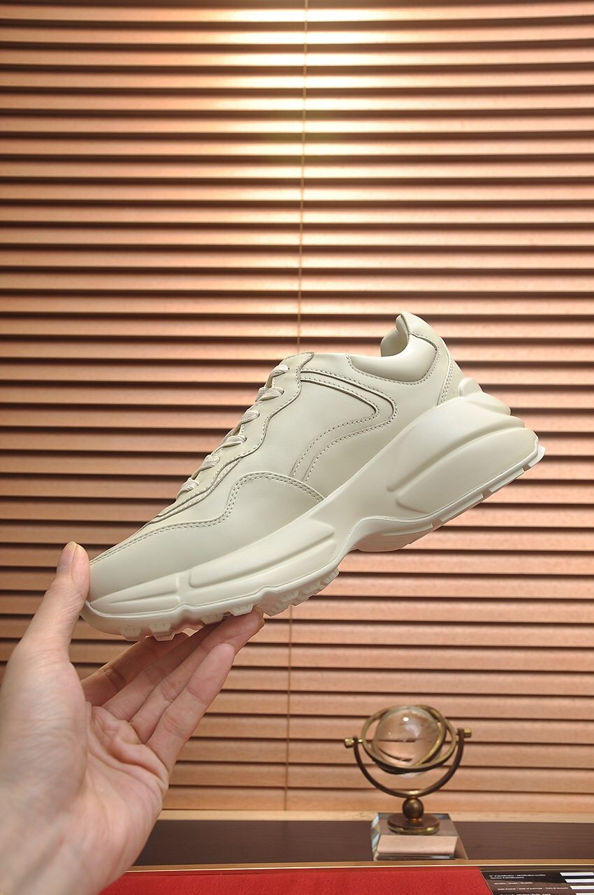 Gucci Ivory Pink Bunny Graphic Chunky Sneakers — back