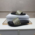 Versace Patterned Strap Slide Sandals — hero