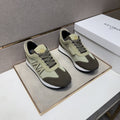 Moncler Olive Green Low-Top Sneakers — front