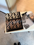 FENDI Black & Beige Monogram Scarf — hero