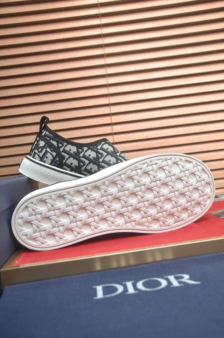 Dior Patterned Slip-On Sneakers — back