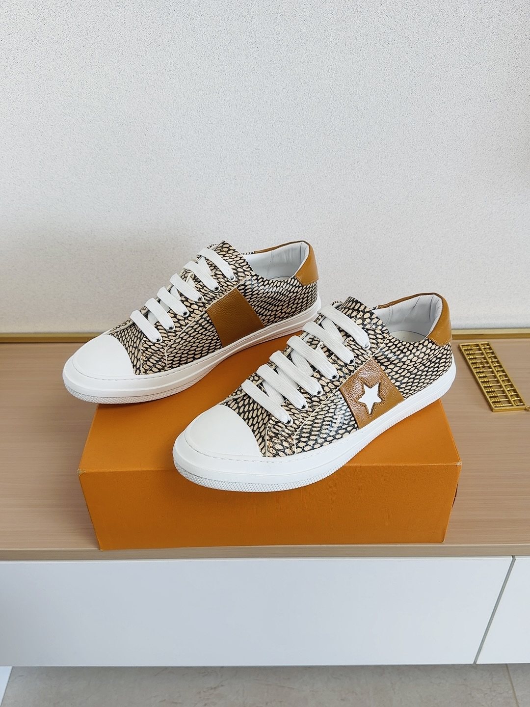 Louis Vuitton Men's Star-Panel Low-Top Sneakers — hero