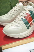GUCCI Off-White Green and Red Chunky Sneakers — hero
