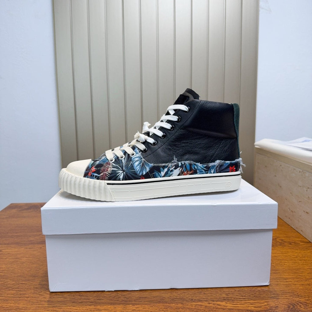 Maison Margiela Floral Print High-Top Sneakers — side