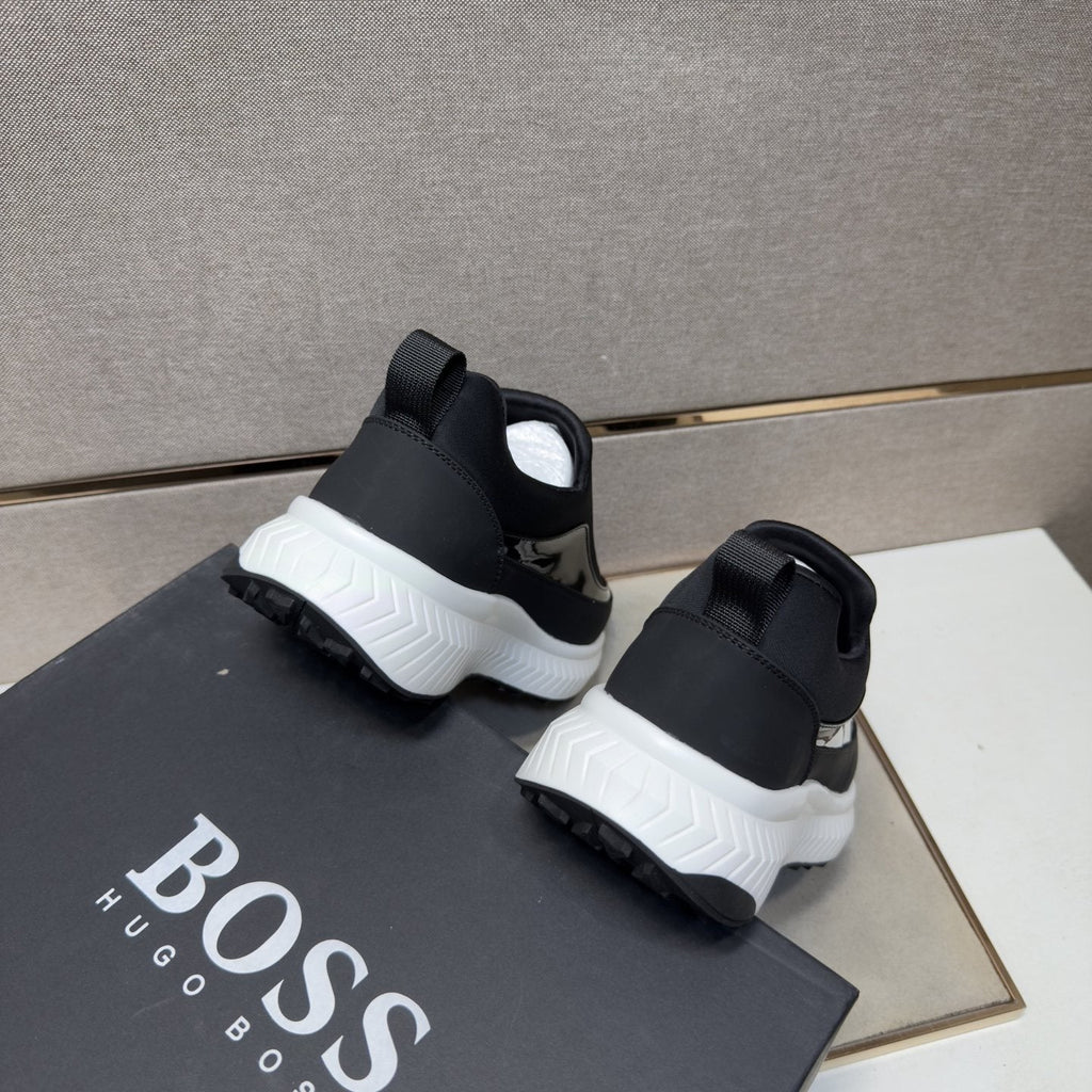 Hugo Boss Black Slip-On Shoes — back