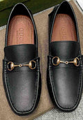 Gucci Black Horsebit-Style Leather Loafers — hero