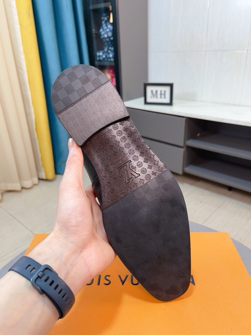 Louis Vuitton Black Hardware Loafers — detail