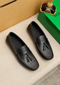 Bottega Veneta Black Tassel Loafers — hero
