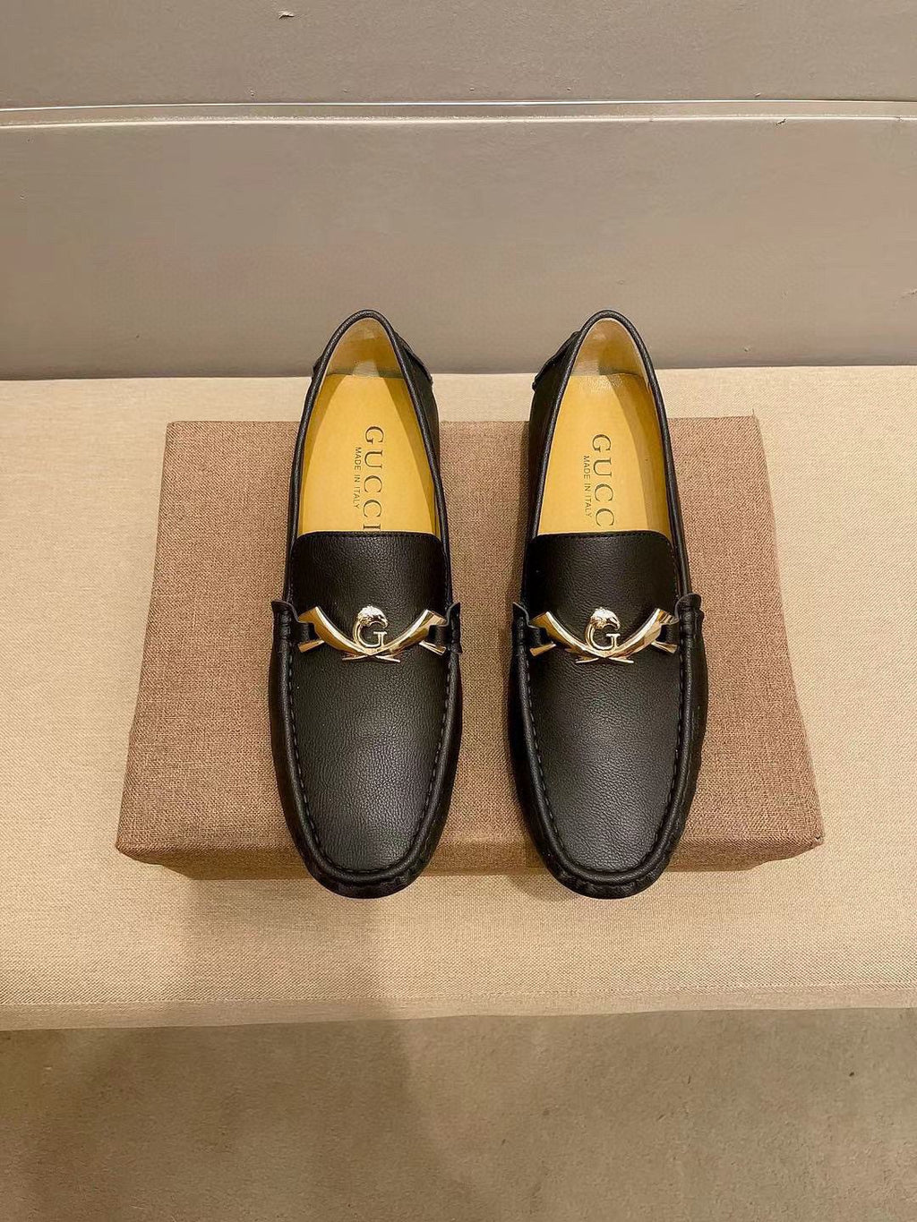 Gucci Black Horsebit Loafers — hero