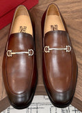 Salvatore Ferragamo Men's Brown Bit Loafers — hero
