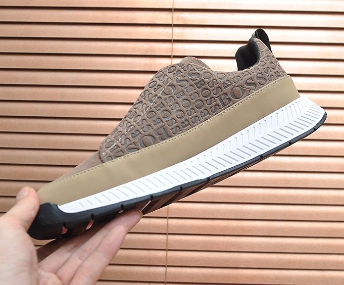 HUGO BOSS Textured Slip-On Sneakers — hero