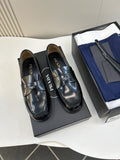 Prada Black Glossy Moc-Toe Loafers — hero
