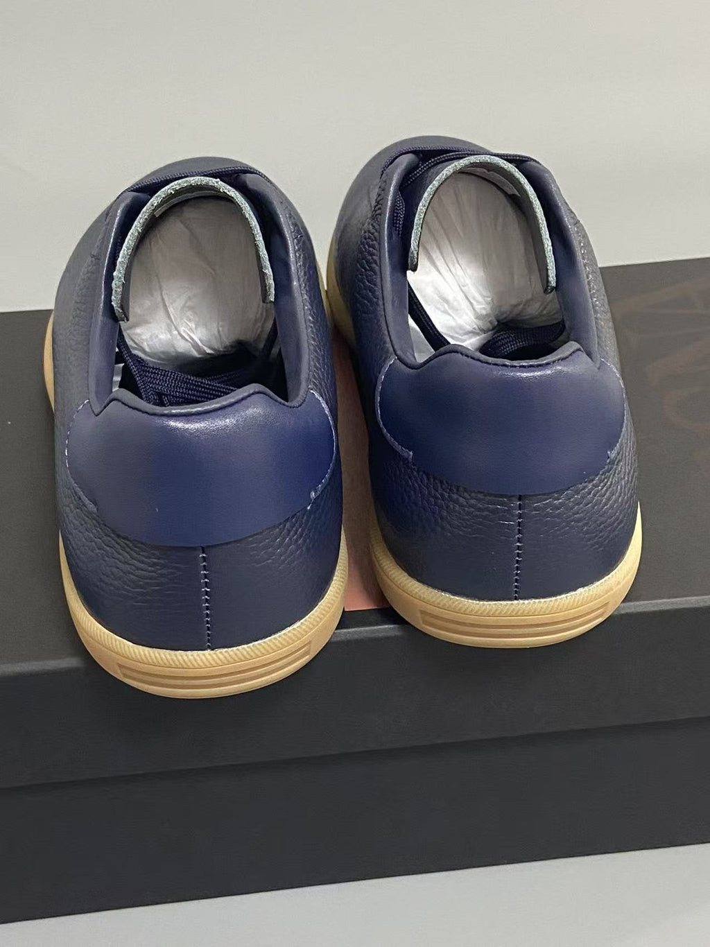 Zegna 232 Suede Low-Top Sneakers — back