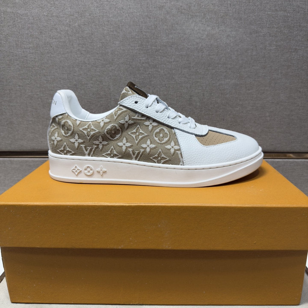 Louis Vuitton Patterned Panel Sneakers — side