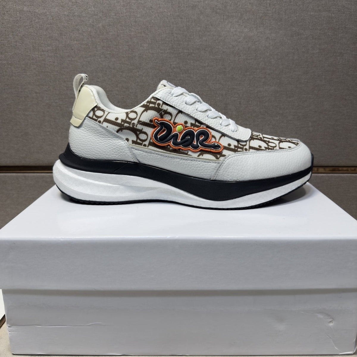 Dior Patterned Low-Top Men's Sneakers — hero