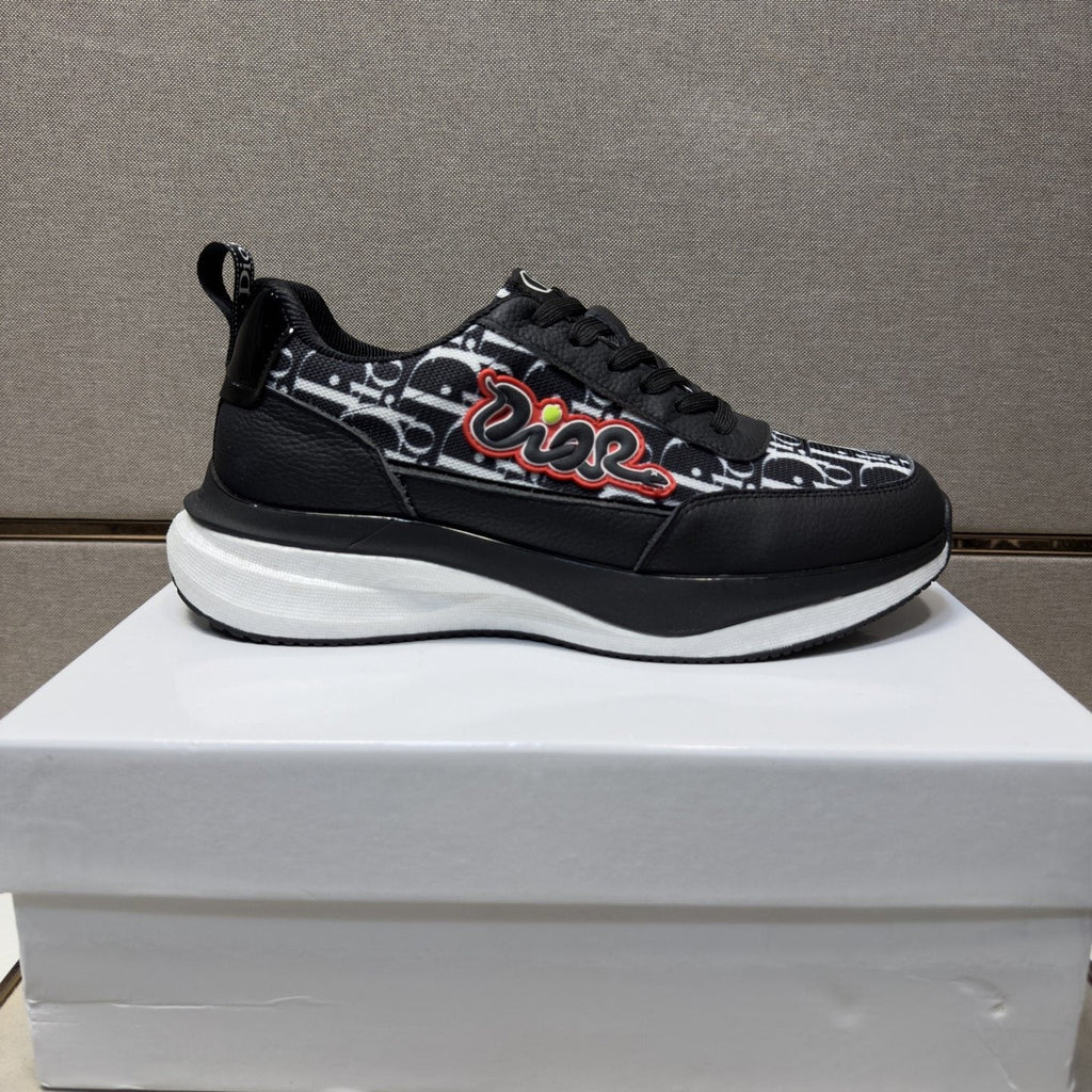 Dior Patterned Low-Top Men's Sneakers — front
