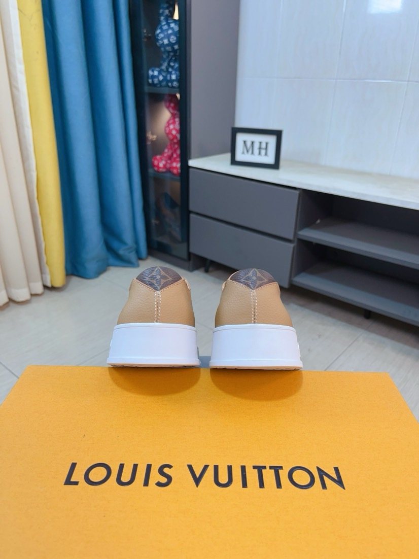 Louis Vuitton Textured Low-Top Sneakers — back